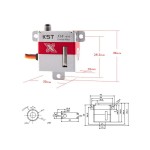 Originale KST X10 Mini V8.0 7.5kg 0.1sec digitale in metallo ingranaggio CorelessServo motore per aliante RC ala